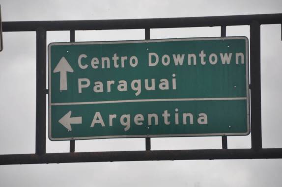 Placa de trânsito em Foz do Iguaçu - PR